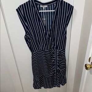 New Lucy Paris blue and white striped dress size large EUR 42 spring summer